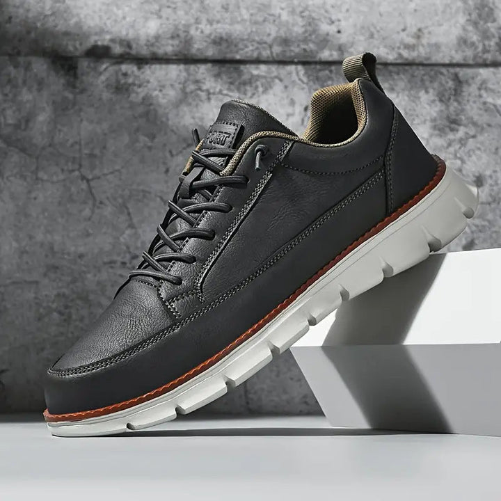 Torricelli™ | Comfortable Black Leather Sneakers