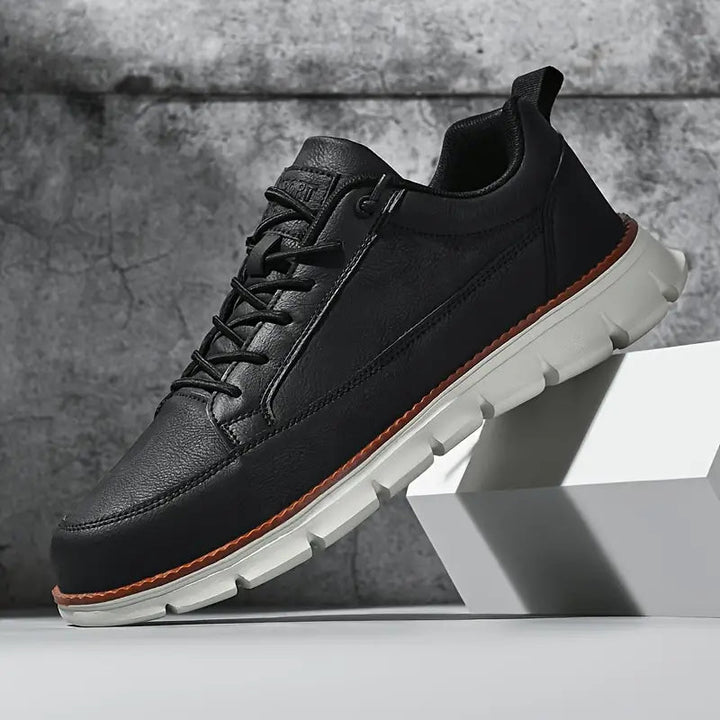 Torricelli™ | Comfortable Black Leather Sneakers