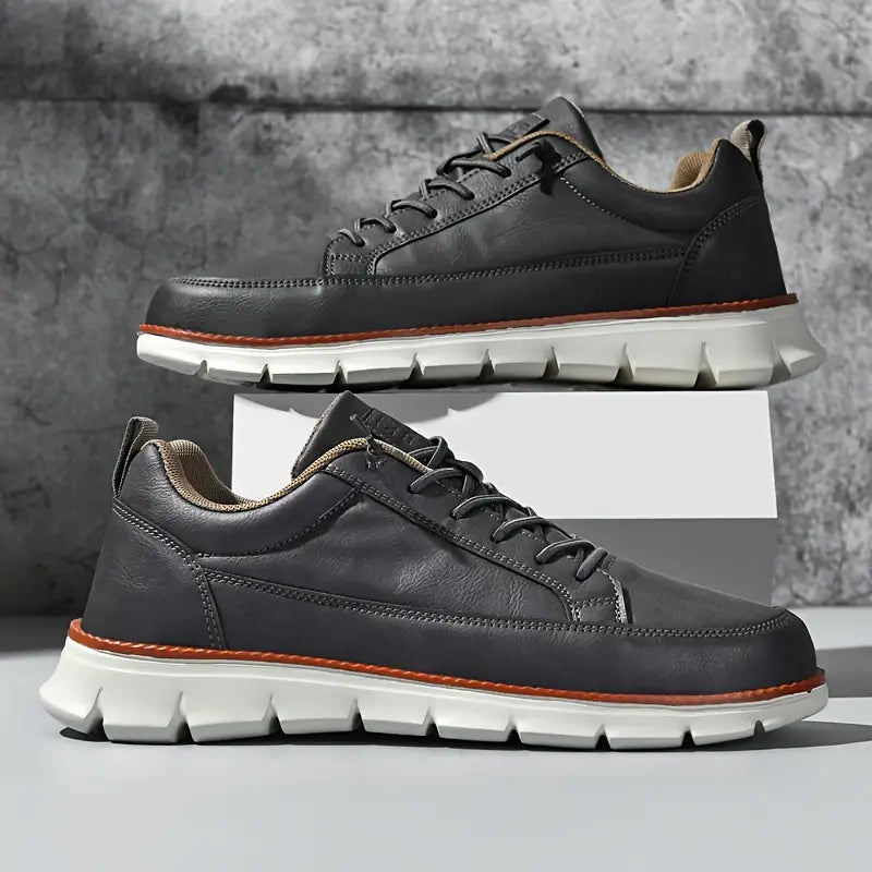 Torricelli™ | Comfortable Black Leather Sneakers