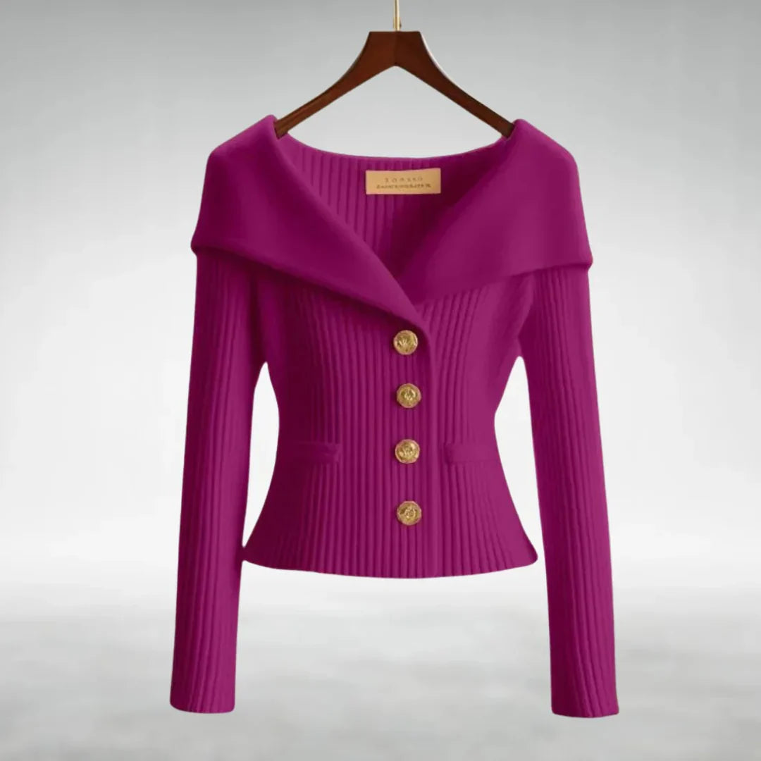 Variant image for Venice Elegant Black Cardigan Sweater - Soft, Flattering Fit for Women-37