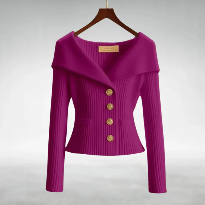 Variant image for Venice Elegant Black Cardigan Sweater - Soft, Flattering Fit for Women-37