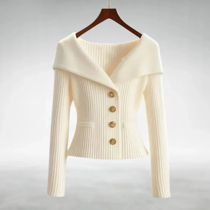 Venice Elegant Black Cardigan Sweater - Soft, Flattering Fit for Women