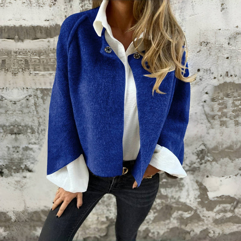 Vintage Casual Jacket - Soft Cotton-Cashmere Blend for All Seasons