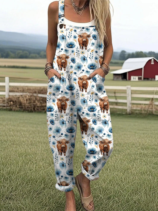 Vintage Floral Jumpsuit Women - Effortless Style & All-Day Comfort
