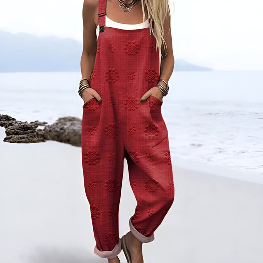 Vintage Floral Jumpsuit Women - Effortless Style & All-Day Comfort
