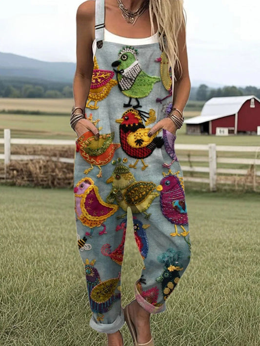 Vintage Floral Jumpsuit Women - Effortless Style & All-Day Comfort