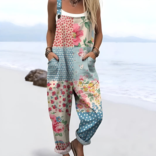 Vintage Floral Jumpsuit Women - Effortless Style & All-Day Comfort