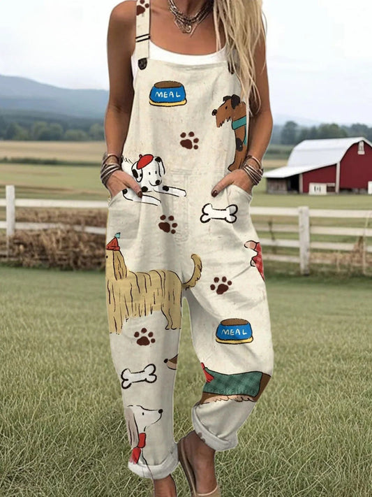 Vintage Floral Jumpsuit Women - Effortless Style & All-Day Comfort