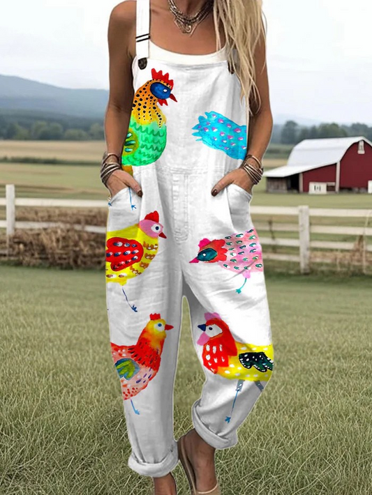Vintage Wide Leg Jumpsuit - Effortless Comfort & Chic Style for Women