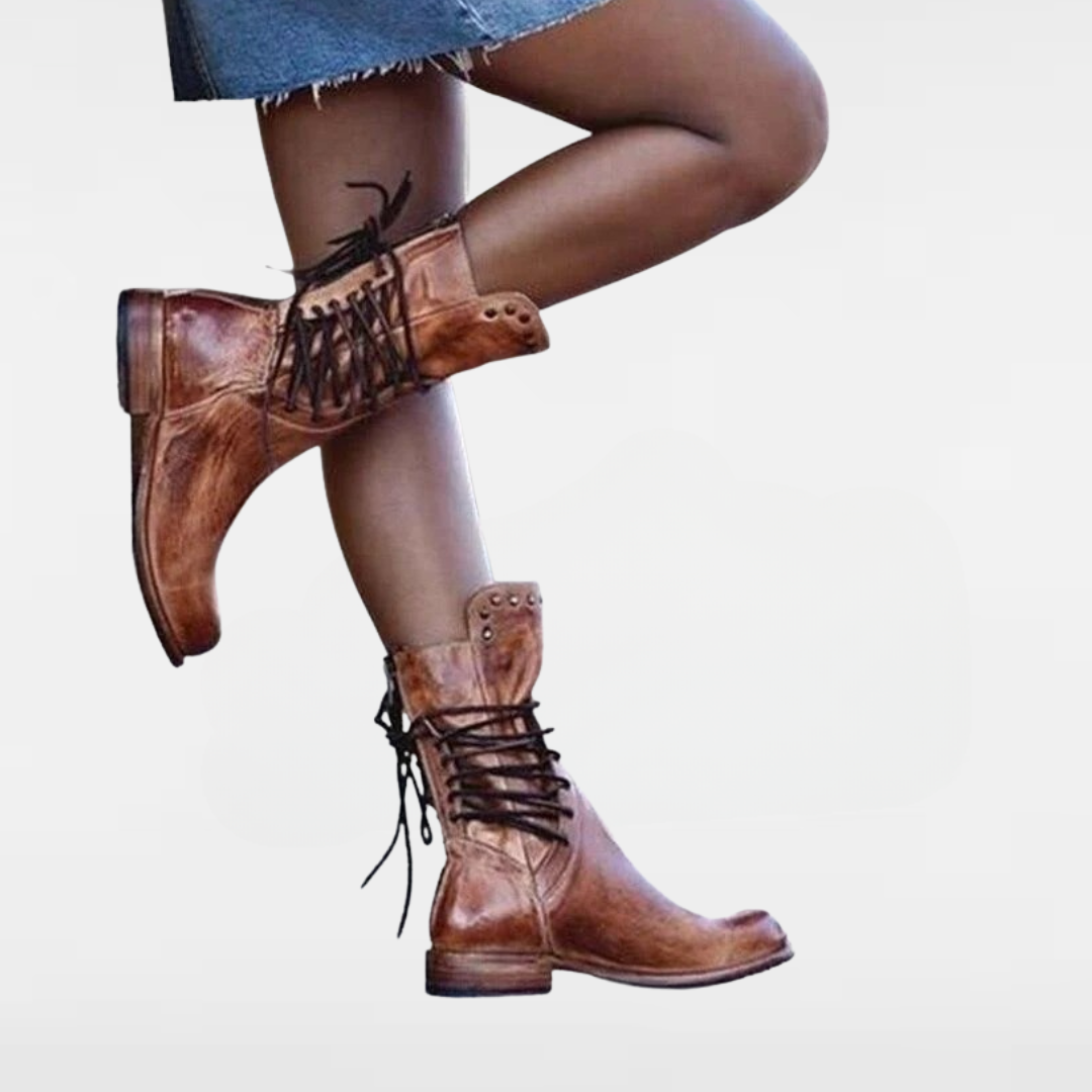WYNONA | RUSTIC VINTAGE LEATHER BOOTS 1