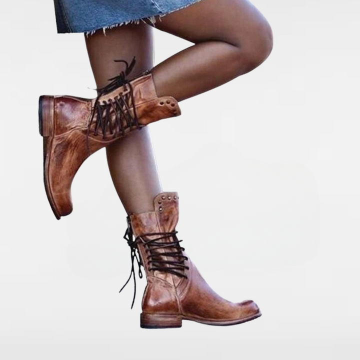 WYNONA | RUSTIC VINTAGE LEATHER BOOTS 1
