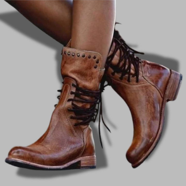 WYNONA | RUSTIC VINTAGE LEATHER BOOTS 2