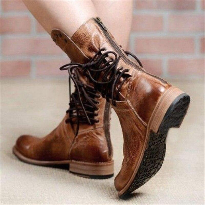WYNONA | RUSTIC VINTAGE LEATHER BOOTS 5