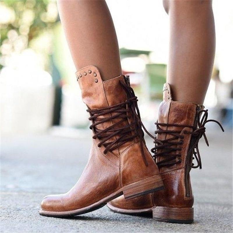 WYNONA | RUSTIC VINTAGE LEATHER BOOTS 6