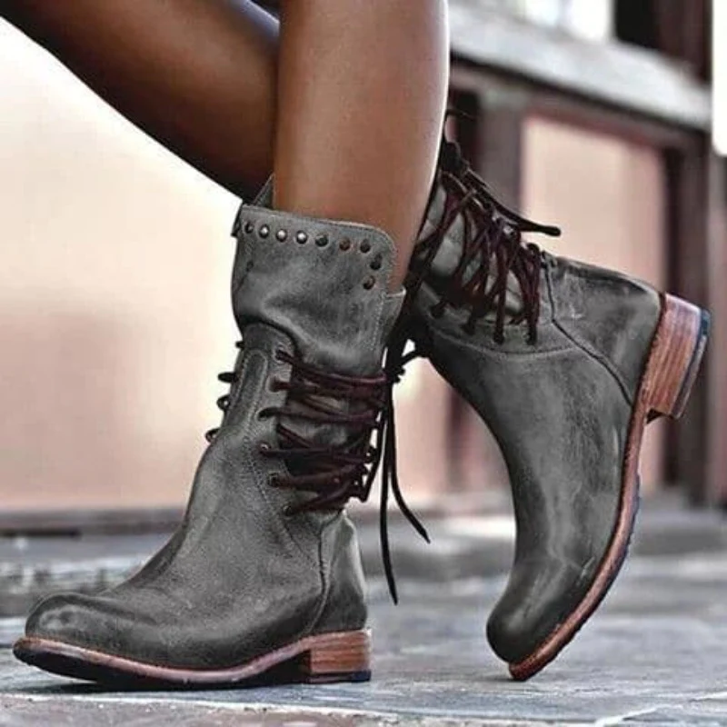 WYNONA | RUSTIC VINTAGE LEATHER BOOTS 7