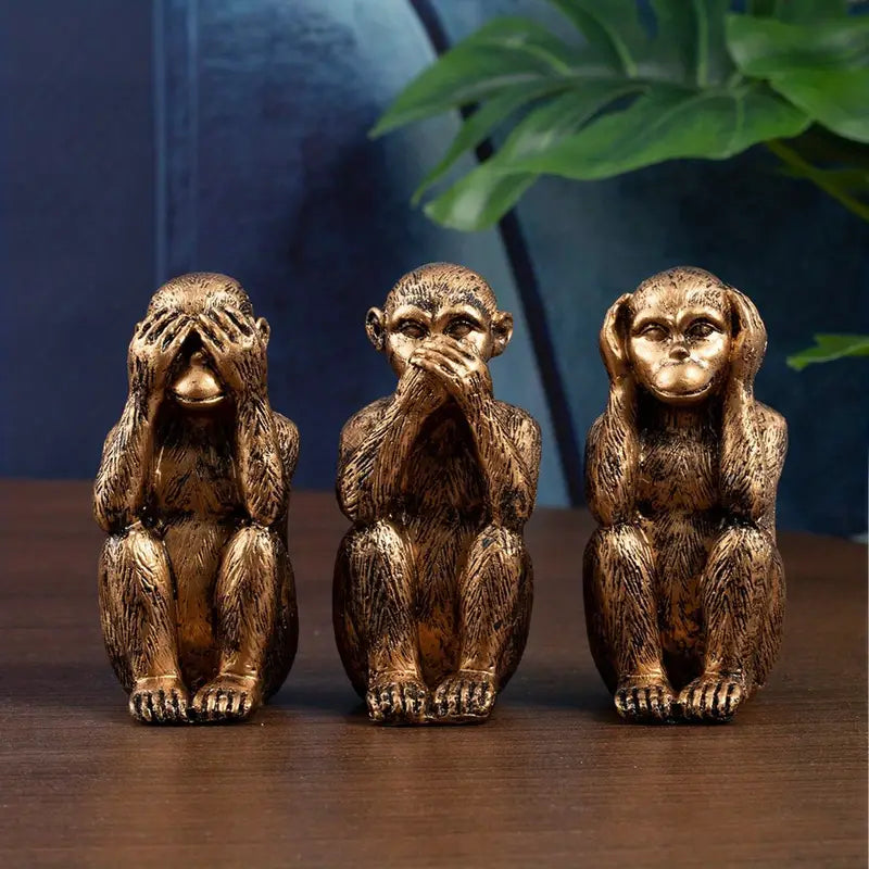 WiseChimp™ | Meaningful Decorative Sculpture Set