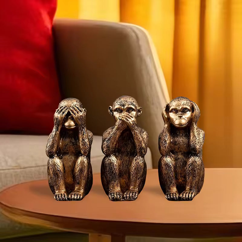 WiseChimp™ | Meaningful Decorative Sculpture Set