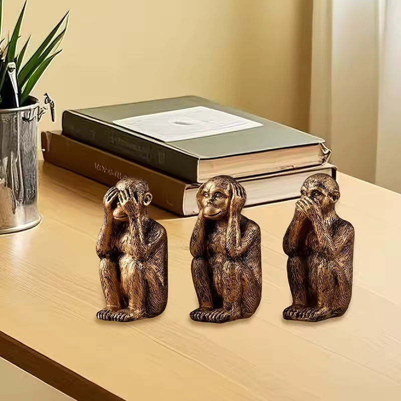 WiseChimp™ | Meaningful Decorative Sculpture Set
