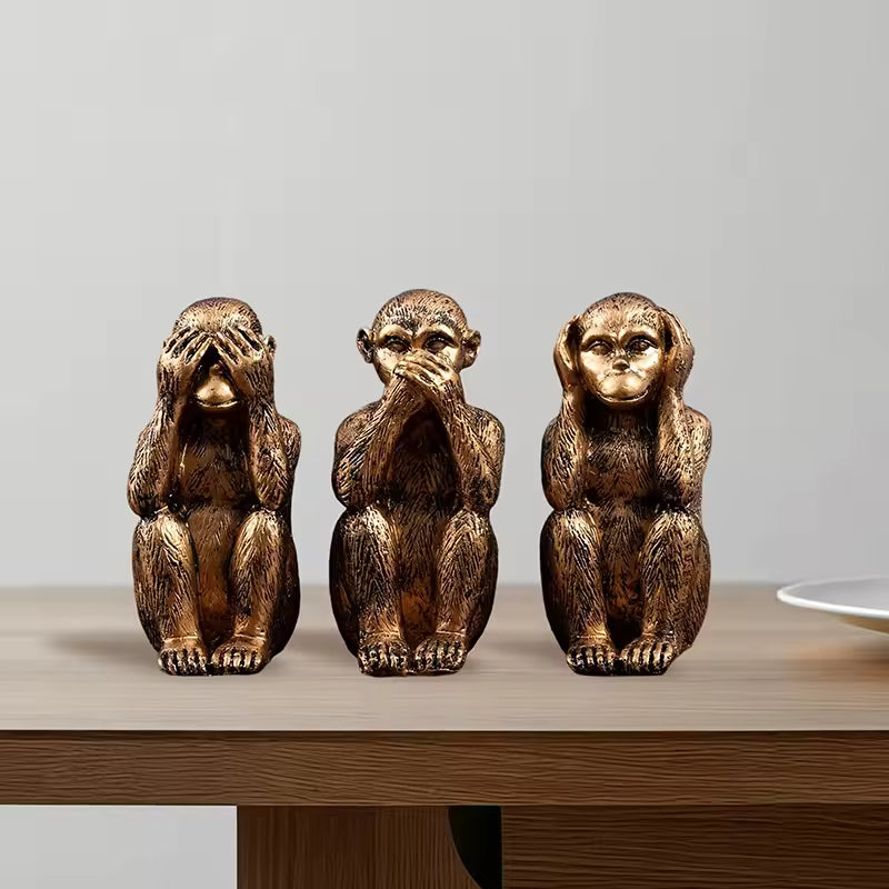 WiseChimp™ | Meaningful Decorative Sculpture Set