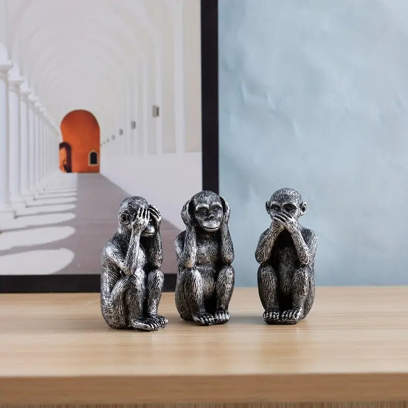 WiseChimp™ | Meaningful Decorative Sculpture Set