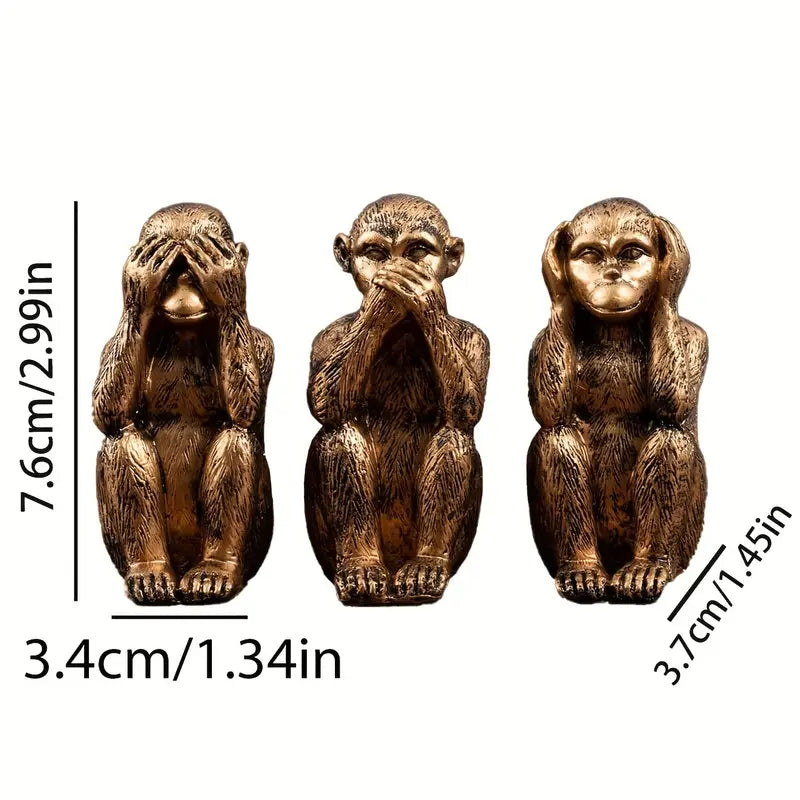 WiseChimp™ | Meaningful Decorative Sculpture Set