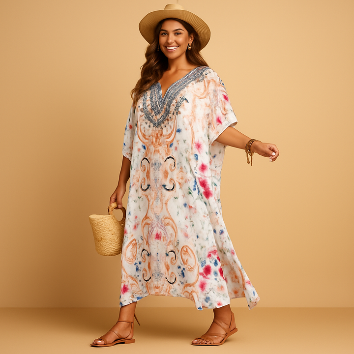 Women's Summer Maxi Dress - Flattering Fit in White for Every Occasion