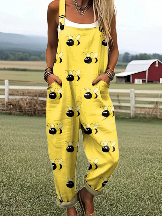 Women's Wide Leg Jumpsuit - Effortless Comfort & Stylish Floral Print