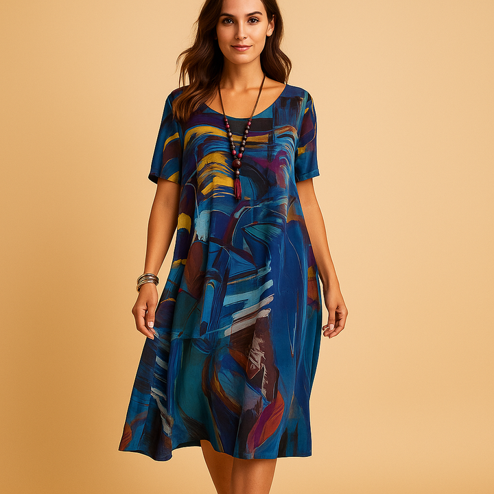 Womens Dress - Artistic Design with Flattering Fit