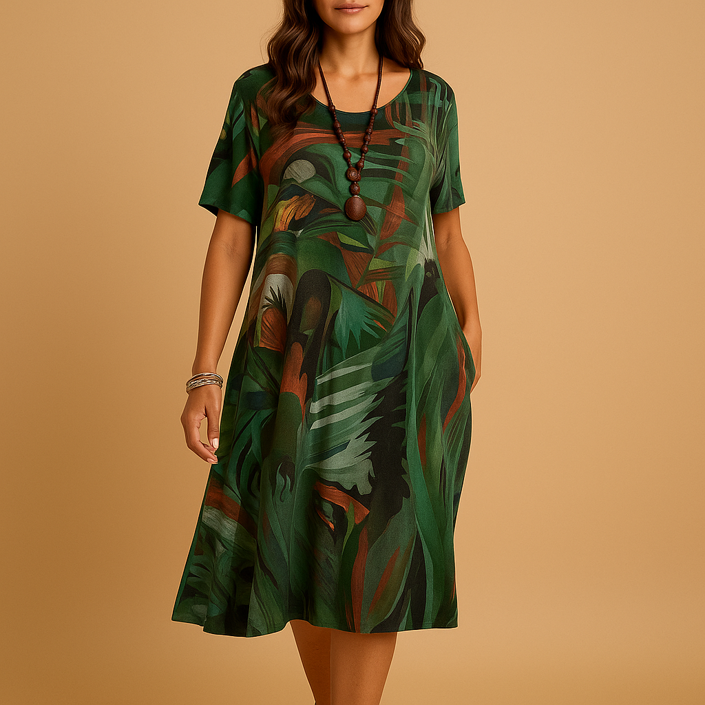 Womens Dress - Artistic Design with Flattering Fit