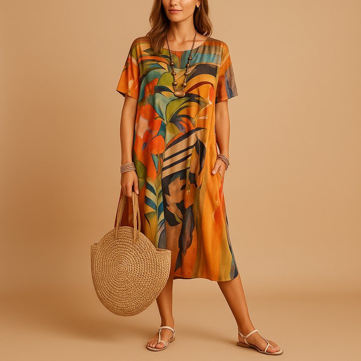 Womens Dress - Artistic Design with Flattering Fit