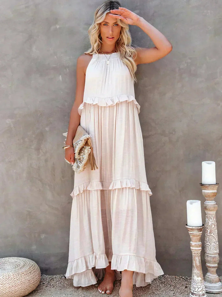 Xanthe™ | Relaxed White Maxi Dress for Effortless Elegance