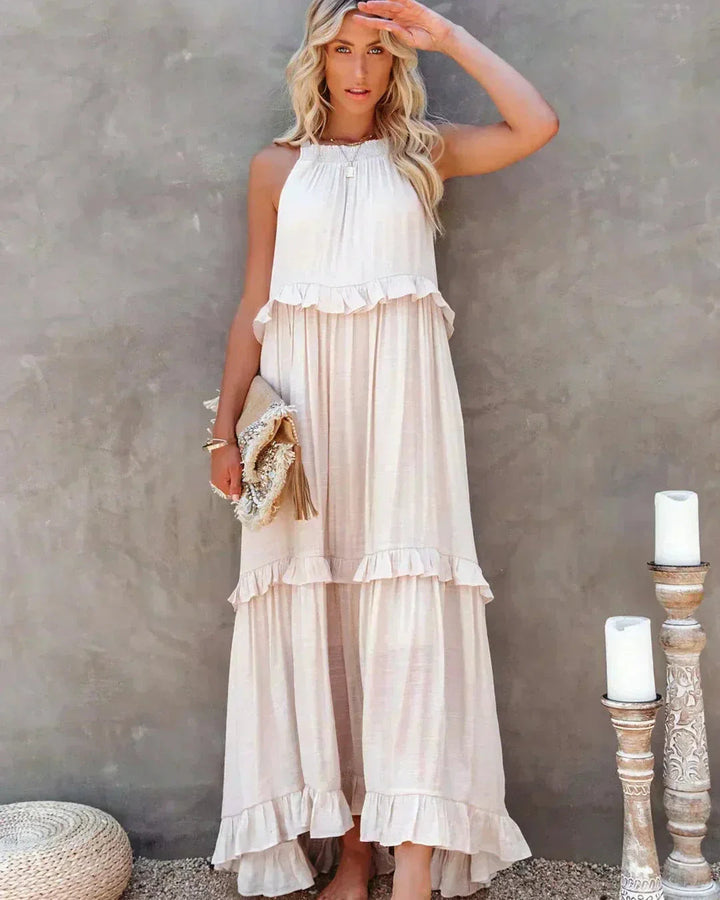 Xanthe™ | Relaxed White Maxi Dress for Effortless Elegance