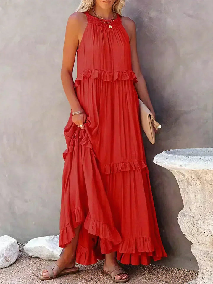 Xanthe™ | Relaxed White Maxi Dress for Effortless Elegance