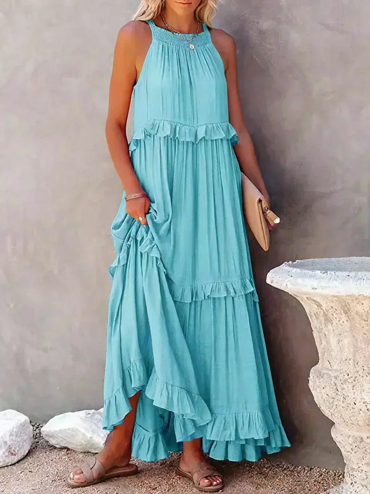 Xanthe™ | Relaxed White Maxi Dress for Effortless Elegance