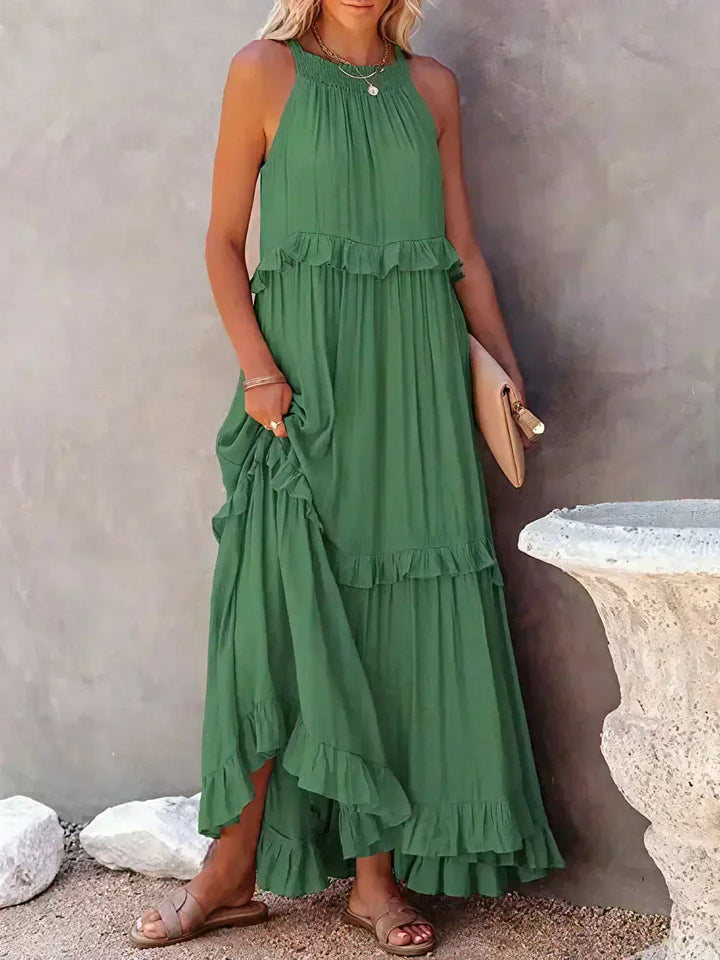 Xanthe™ | Relaxed White Maxi Dress for Effortless Elegance
