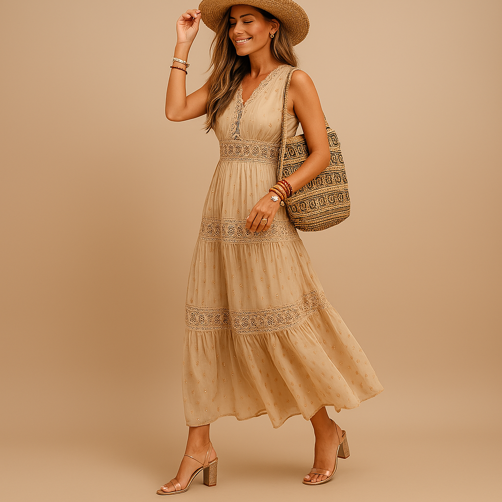 Yara Boho Summer Dress - Breezy Fit & Stylish Comfort for Women