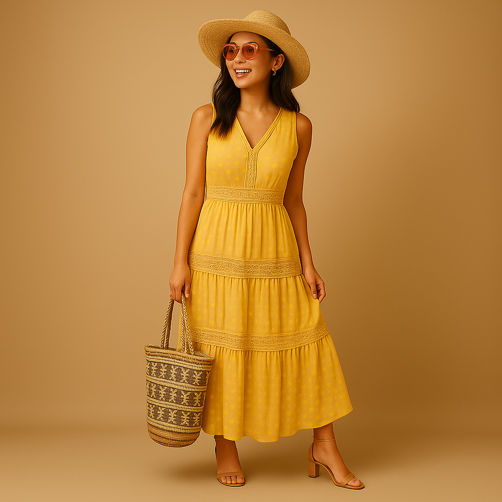 Yara Boho Summer Dress - Breezy Fit & Stylish Comfort for Women