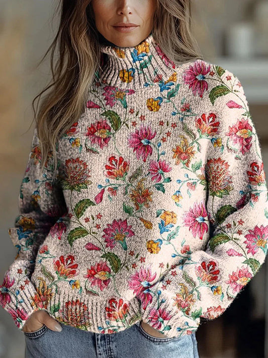 Zephira - Autumn Glow Turtleneck Sweater
