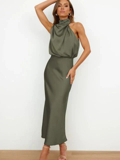 Elegant Off-Shoulder Midi Dress for Women - Perfect for Every Occasion