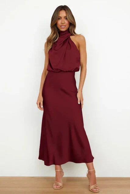 Elegant Off-Shoulder Midi Dress for Women - Perfect for Every Occasion