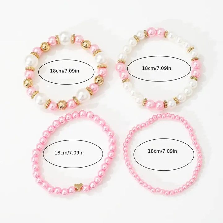 4 Piece Love Bracelet | Together against breast cancer