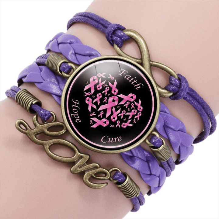 Alicia | Breast Cancer Awareness Women's Handmade Bracelet