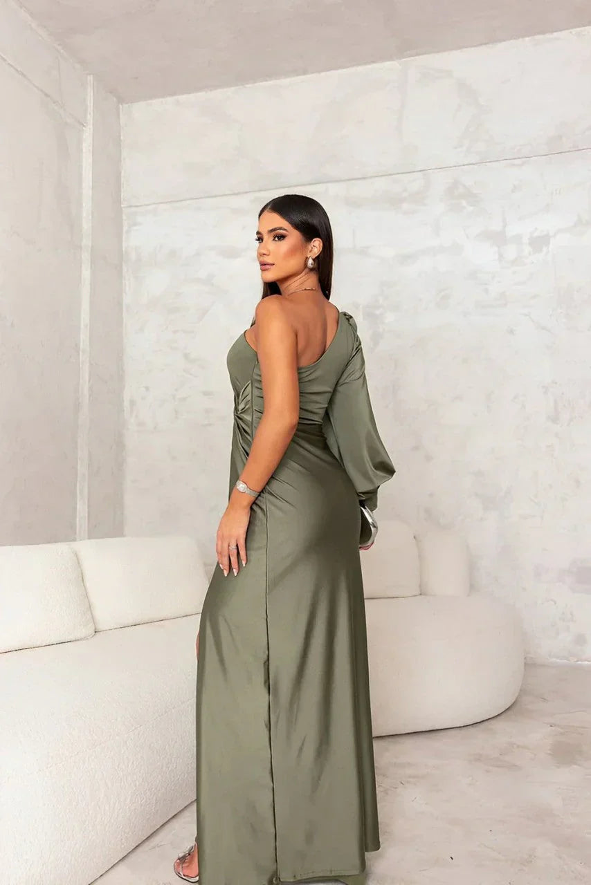 Elegant Long Sleeve Maxi Dress - Chic & Versatile for Special Occasions