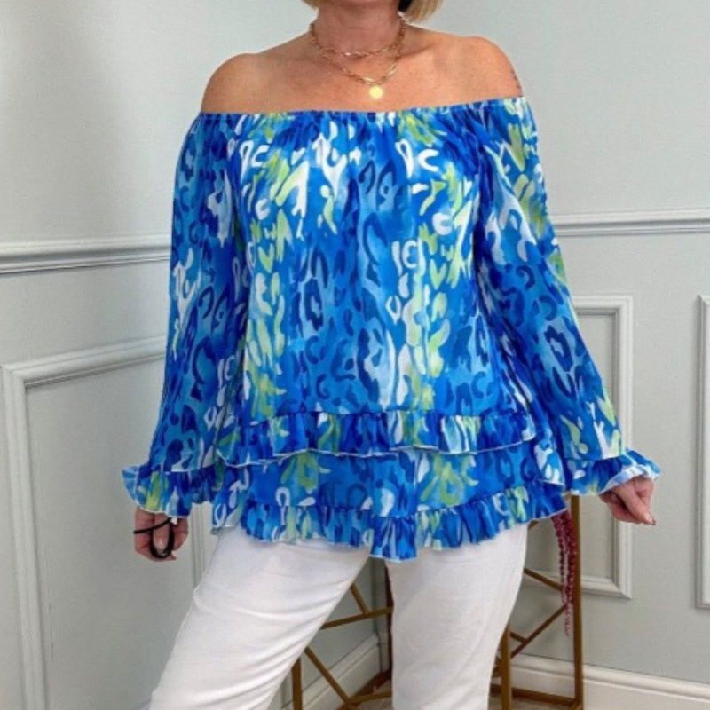 Lucinda | Draped Off-Shoulder Blouse